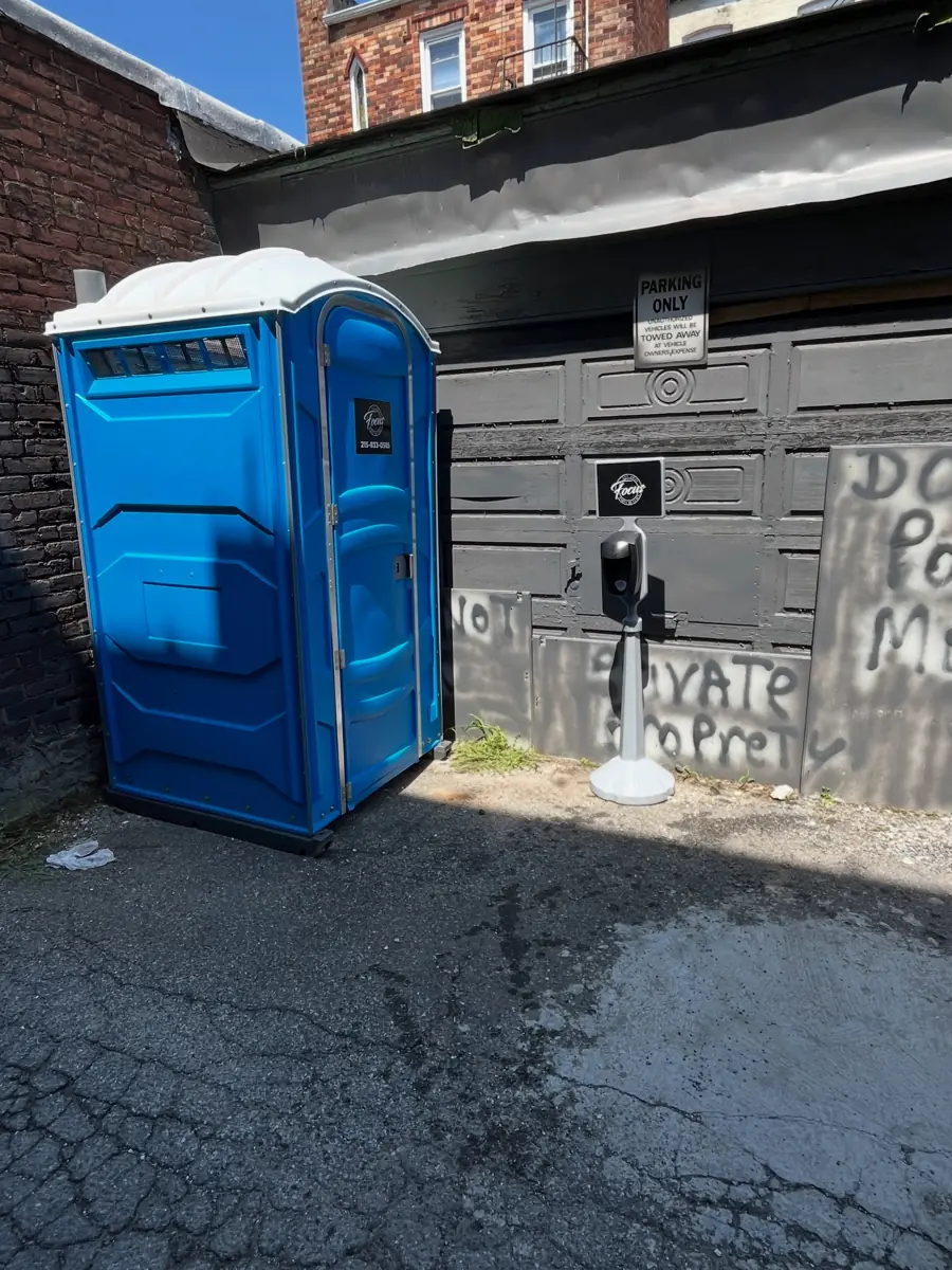 Porta potty delivered